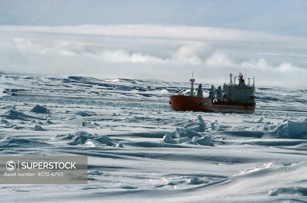 Icebreaker MV Arctic in Lancaster Sound, Canadian Arctic