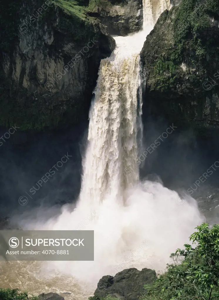 San Rafael falls, Rio Quijos, Ecuador