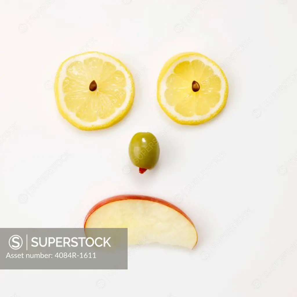 Lemon, Olive, Apple Sad Face