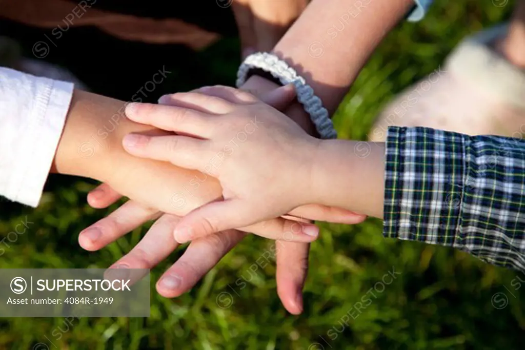 Stack of Children's Hands