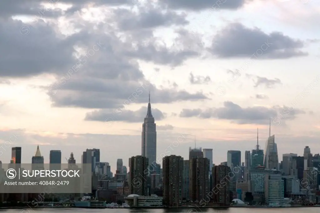 Manhattan Skyline Featuring Empire State Building, New York City, USA