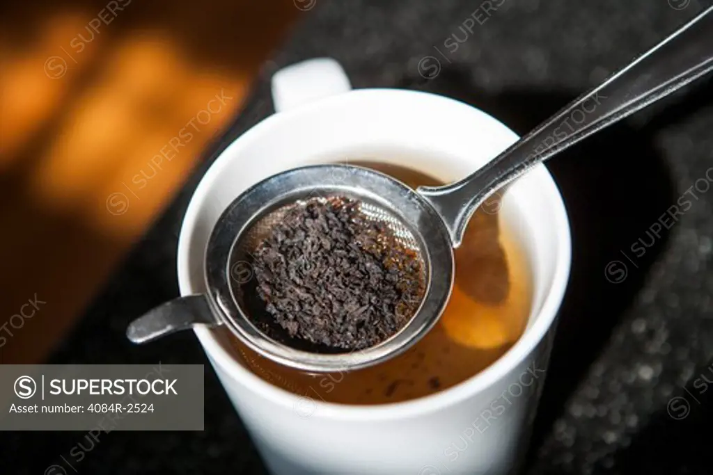 Brewing Loose Tea in Cup
