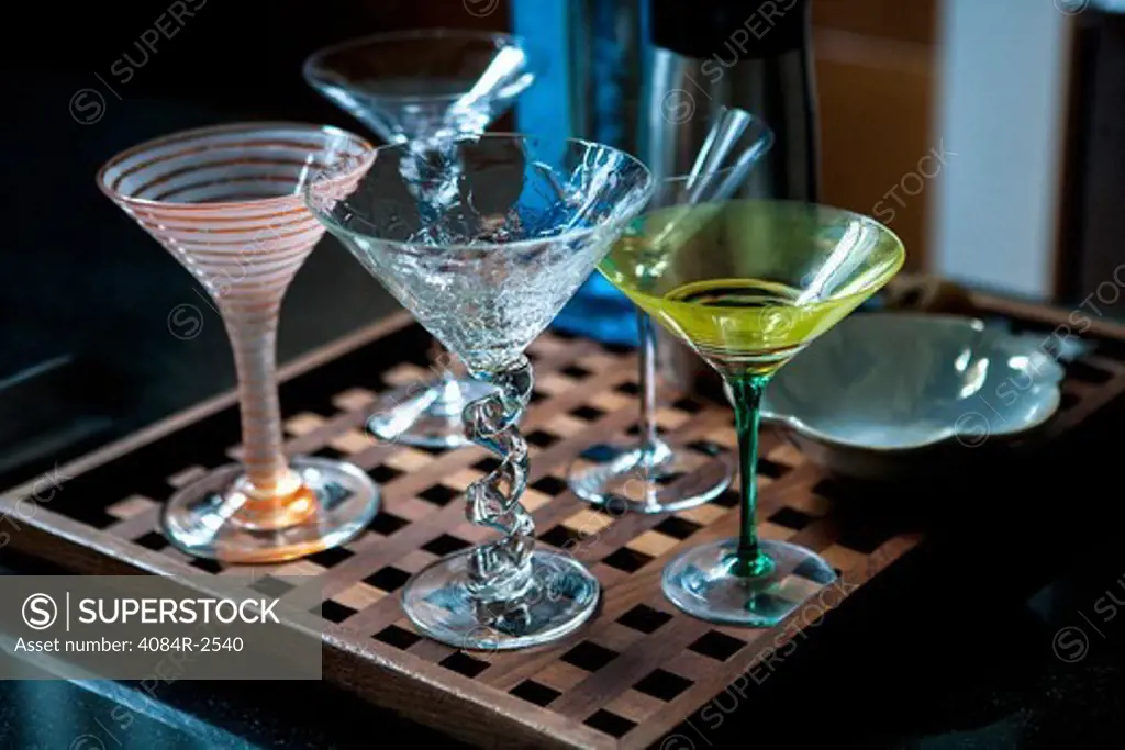 Assortment of Martini Glasses