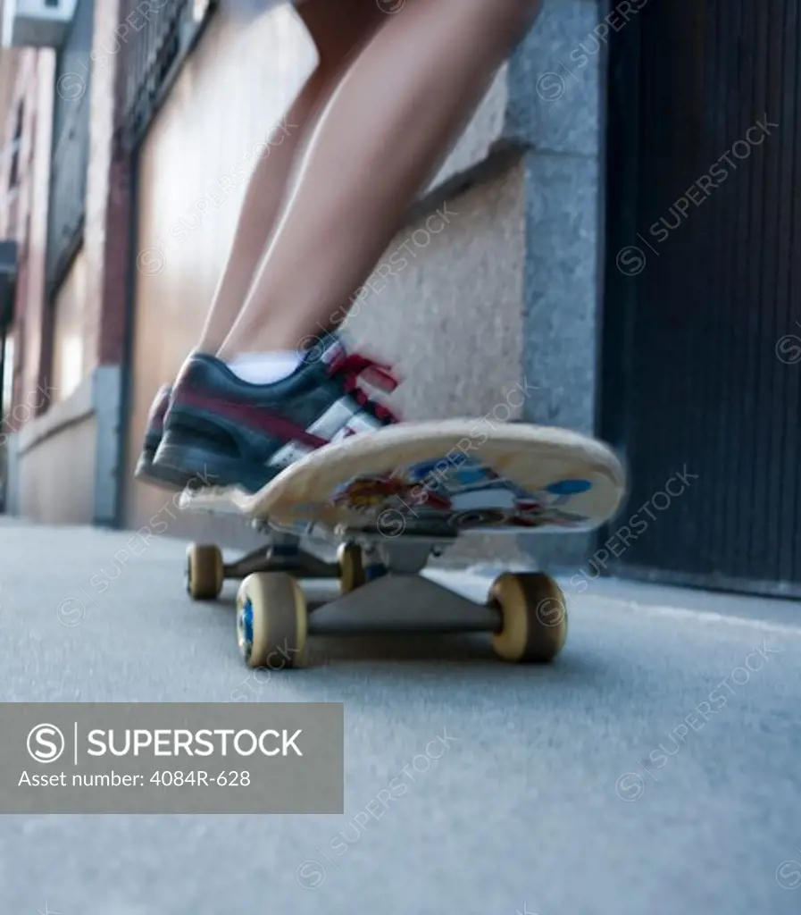 Girl Skateboarding