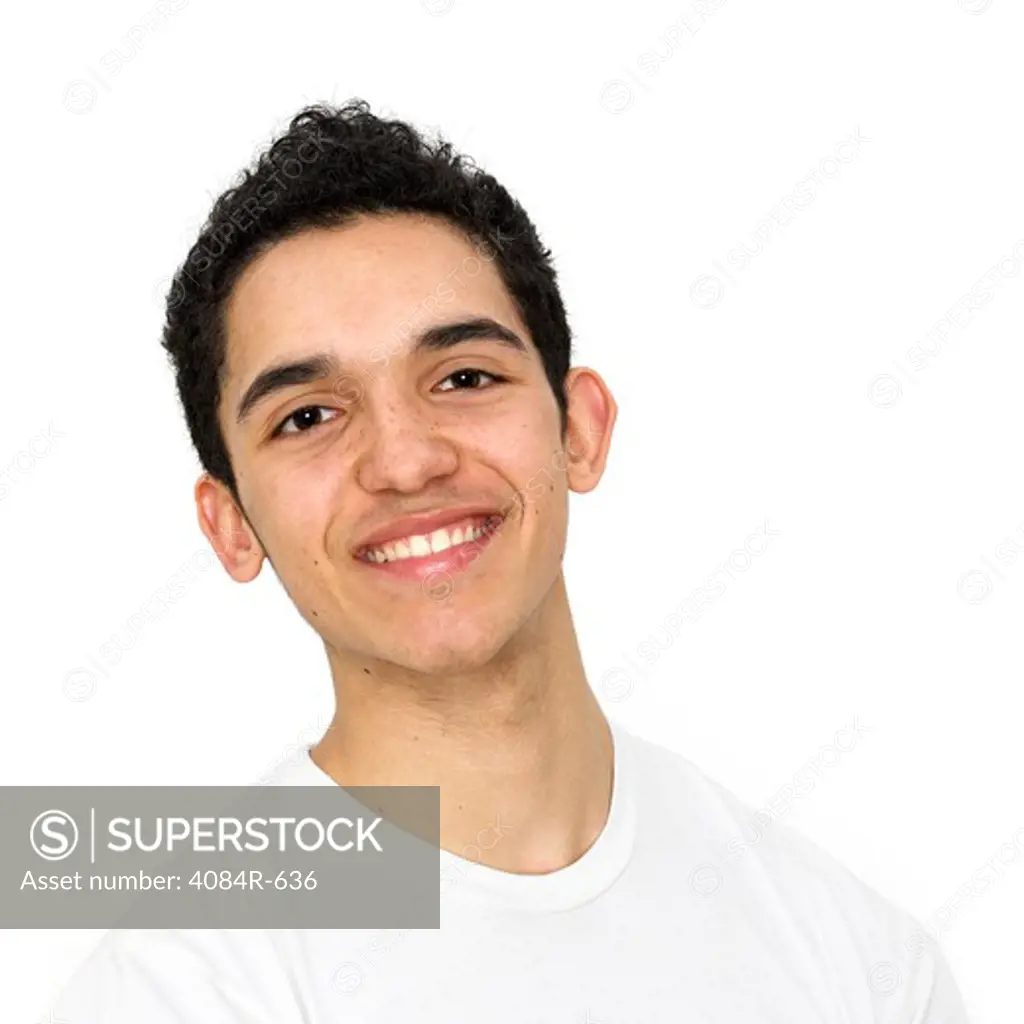 Smiling Teenage Boy Portrait