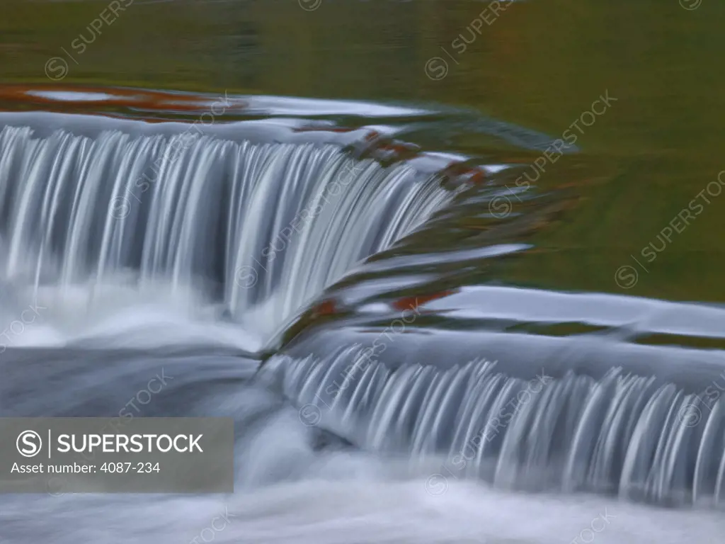 Waterfall in a forest, Bond Falls, Watersmeet, Gogebic County, Michigan, USA