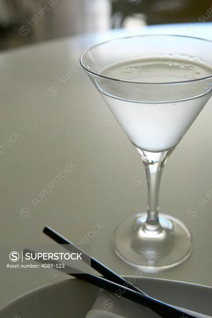 Close-up of a martini glass