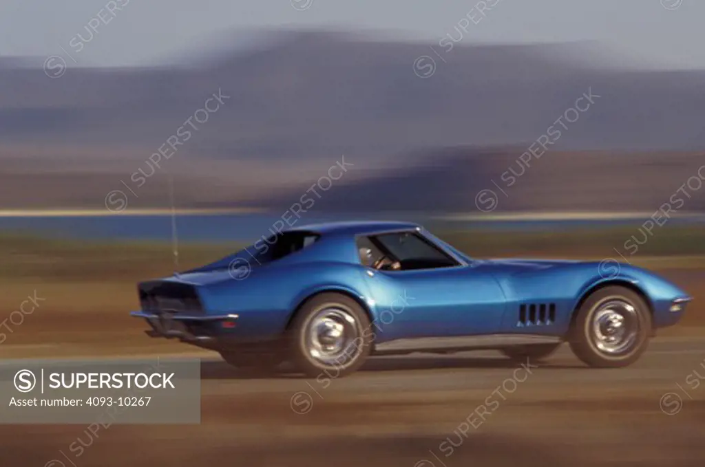 Corvette 1968 1960s blue