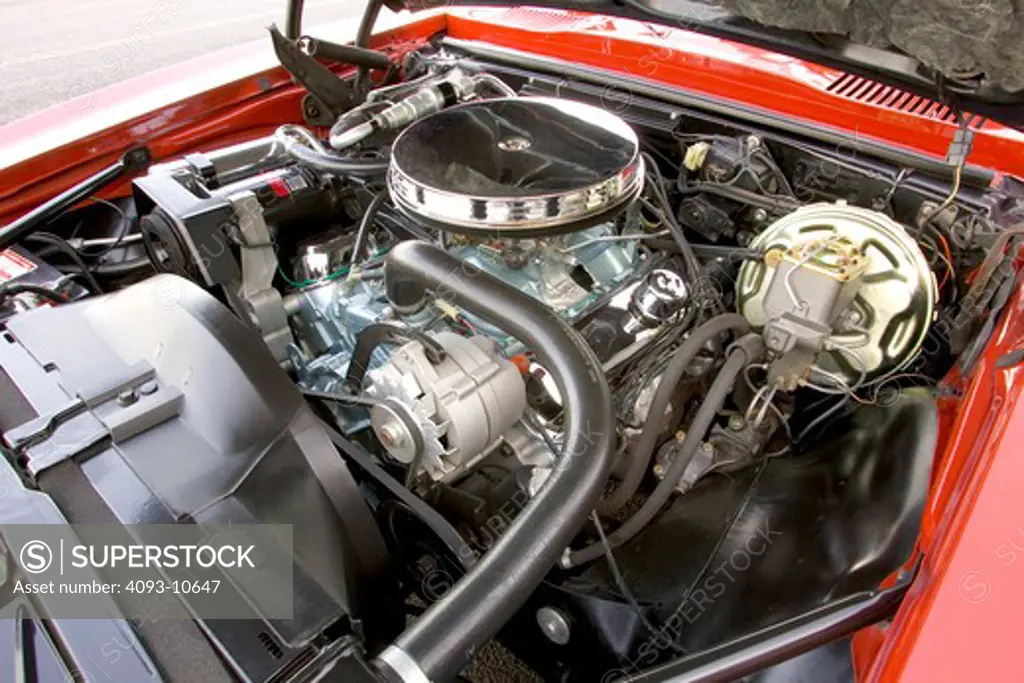 1967 Pontiac Firebird Convertible engine shots