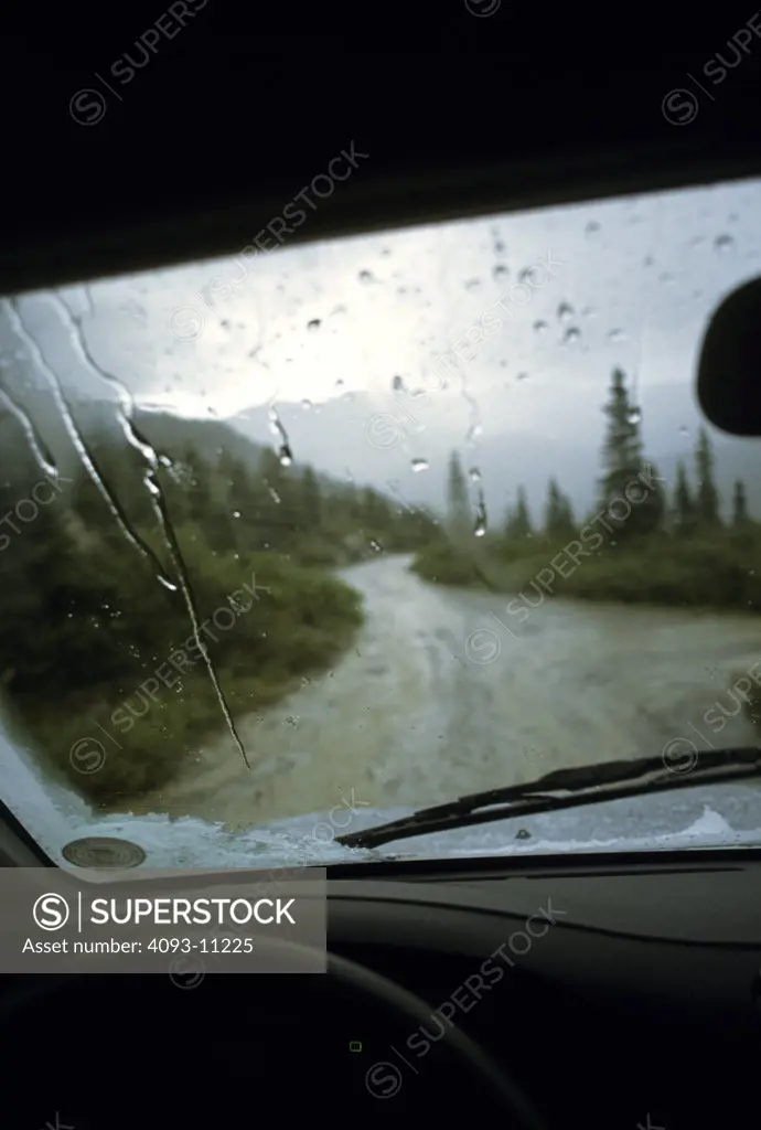 dashboard windshield wiper rearview mirror street