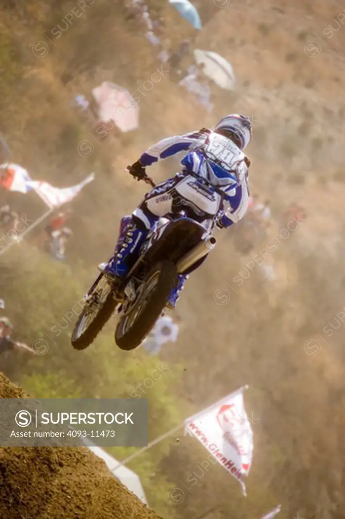 low angle Dirt Bikes Bike motocross blue white jump air