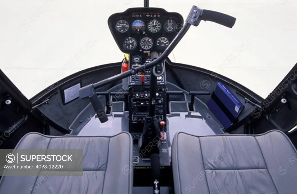interior detail Helicopters Aviat Robinson R44 Clipper cockpit