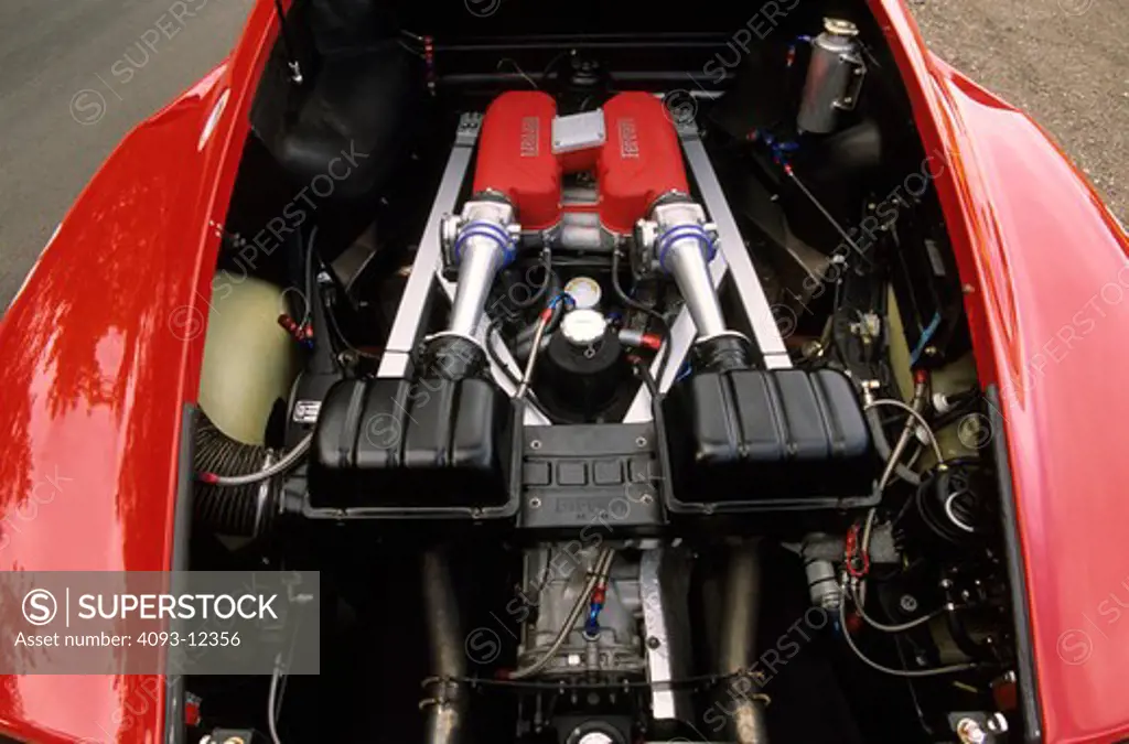 Ferrari 360 GT 2002 red mid-engine intake manifold fenders