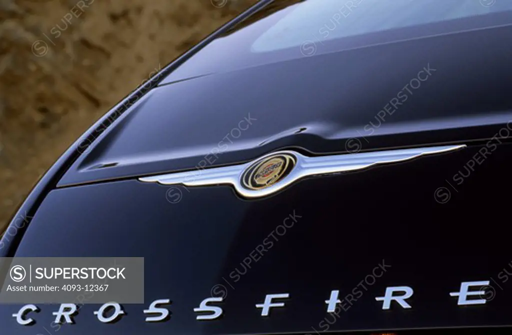 detail Crossfire 2003 black rear window