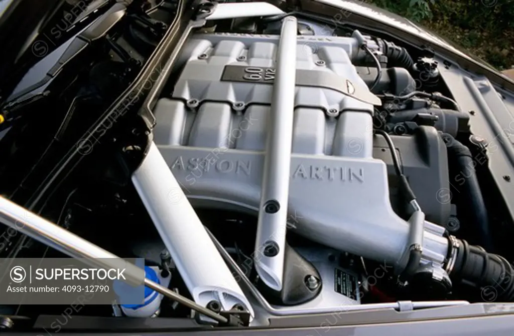 Aston Martin DB9 2005 intake manifold brace silver