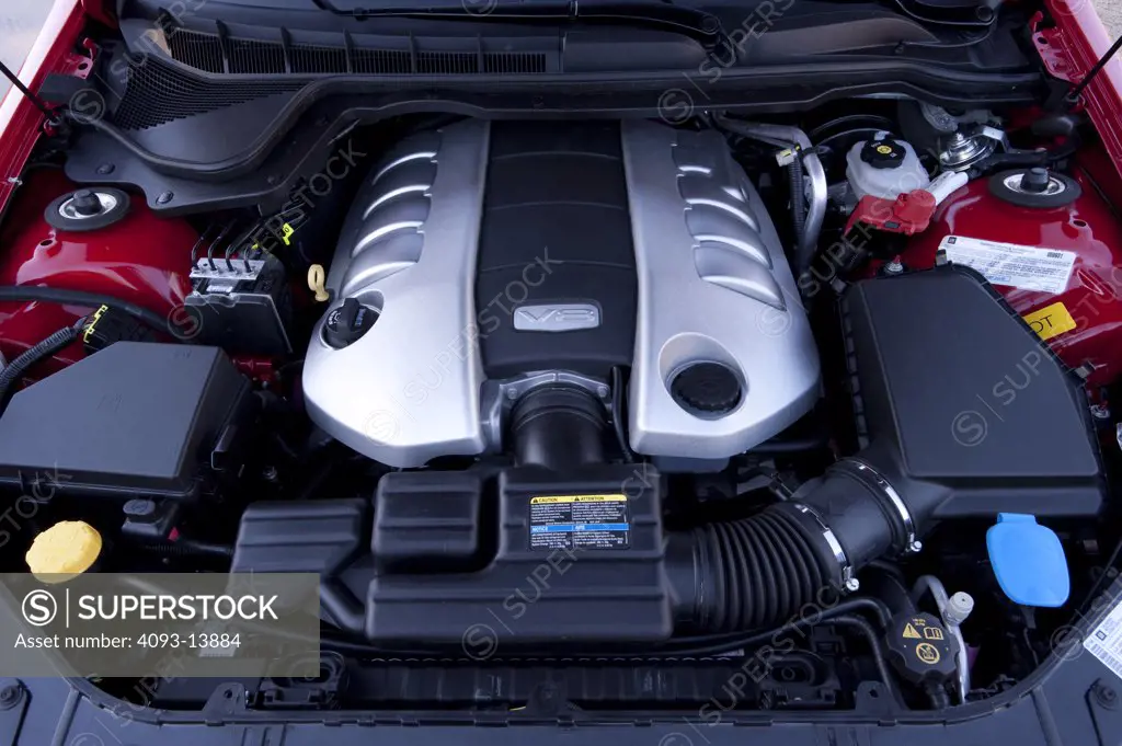Pontiac G8 GXP V8 engine, close-up
