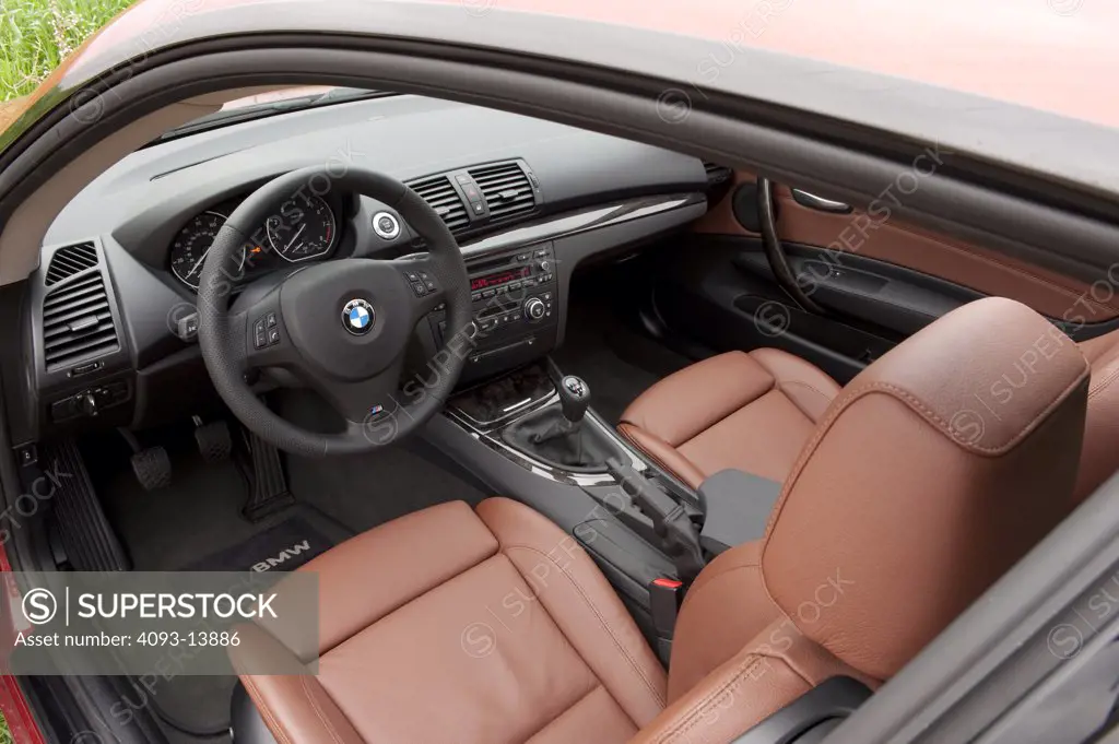BMW 135i interior, close-up