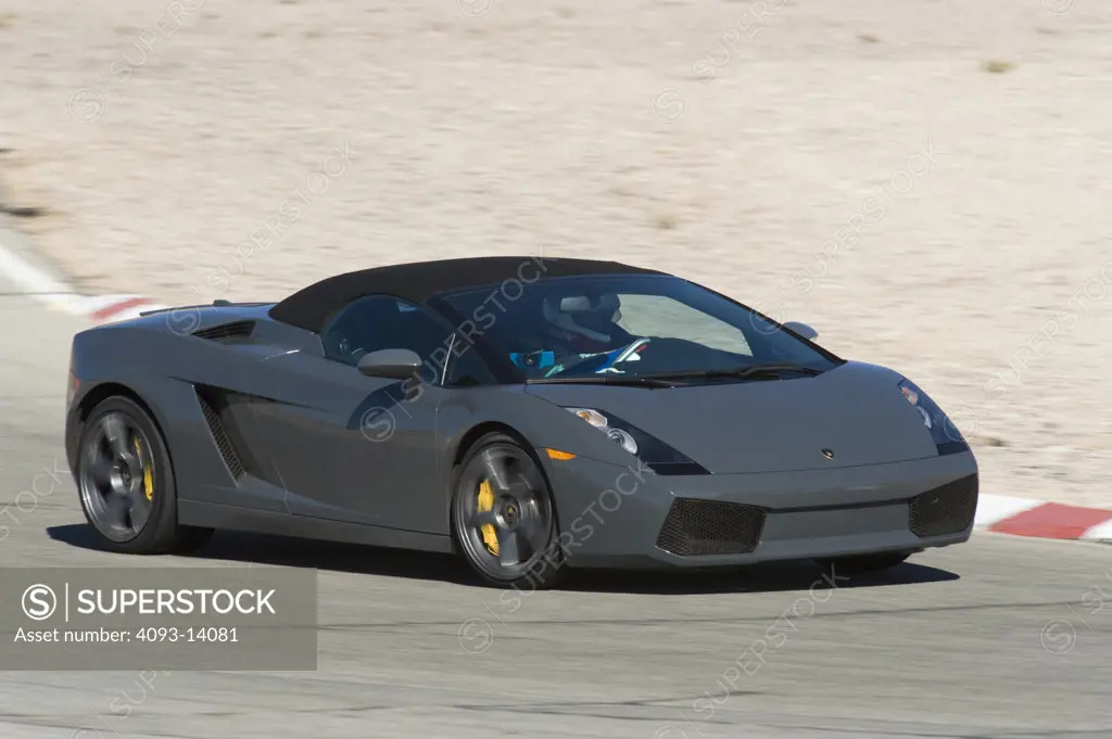 Lamborghini Gallardo Spyder  racing on track