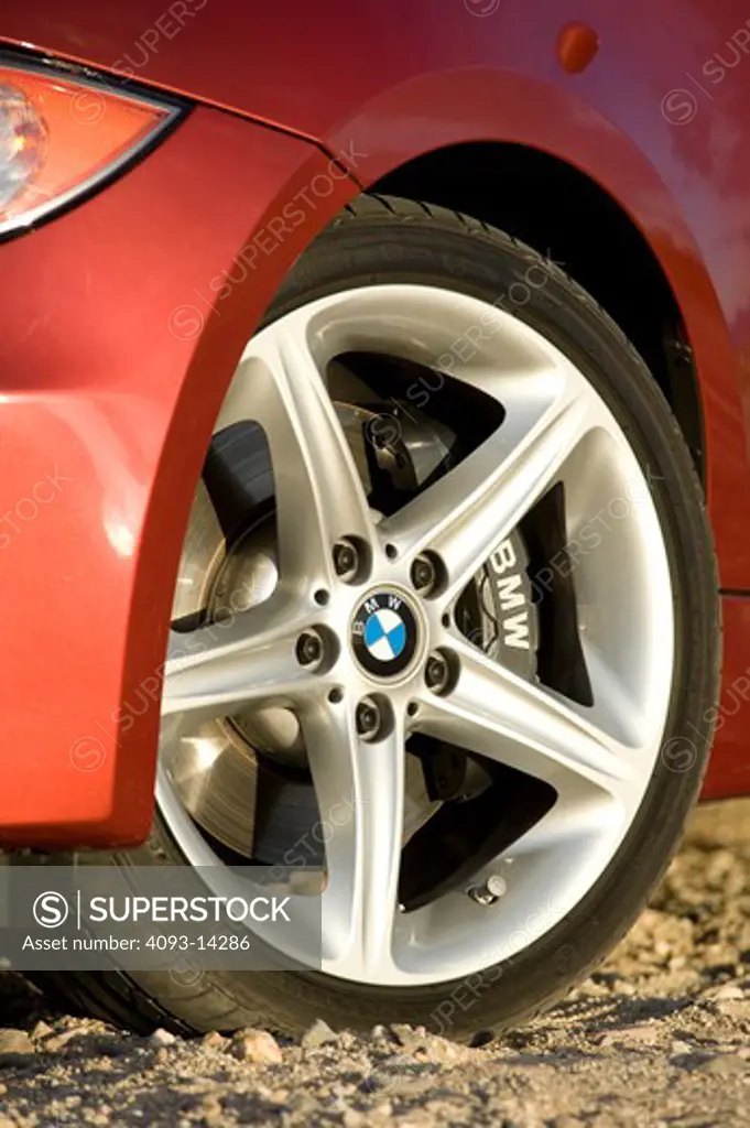 BMW 135i wheel, close-up