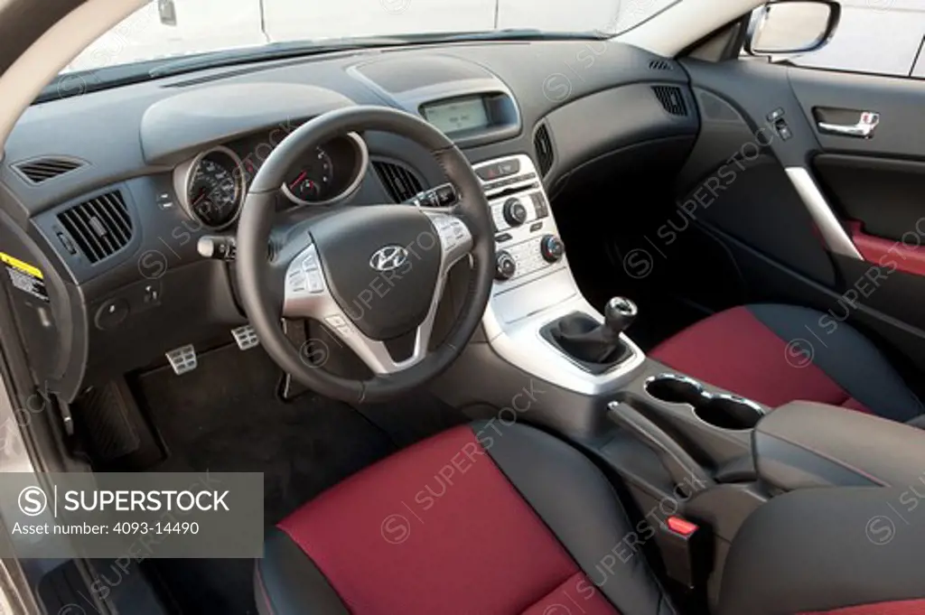 2010 Hyundai Genesis Coupe 2.0T interior with seats and dash