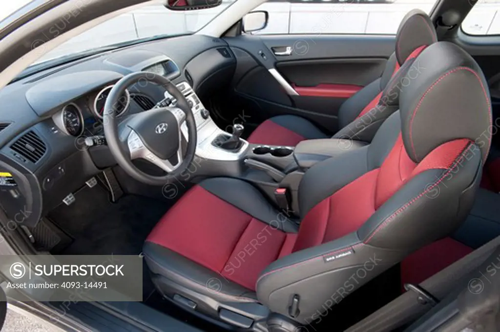 2010 Hyundai Genesis Coupe 2.0T interior with seats and dash