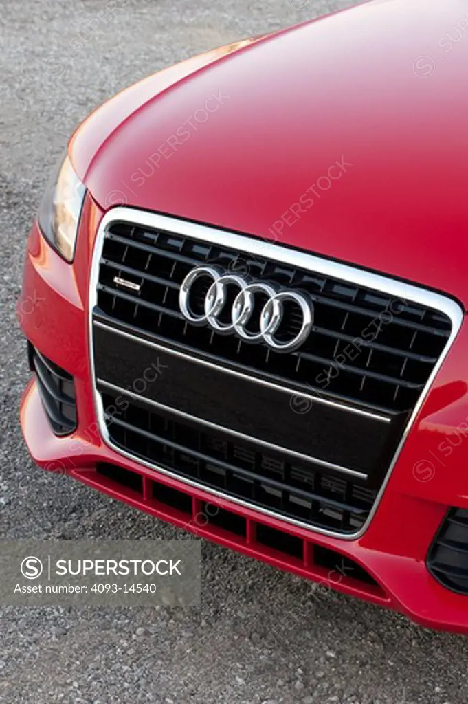 2009 Audi A4 close-up of grill