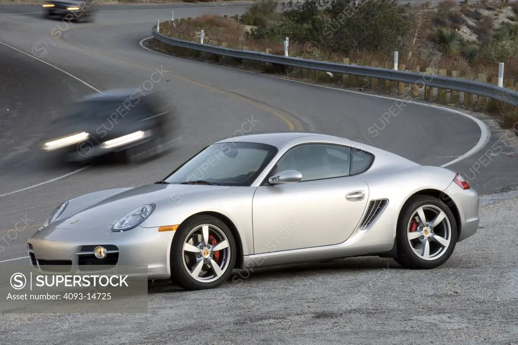 2008 Porsche Cayman S parked on road, side view