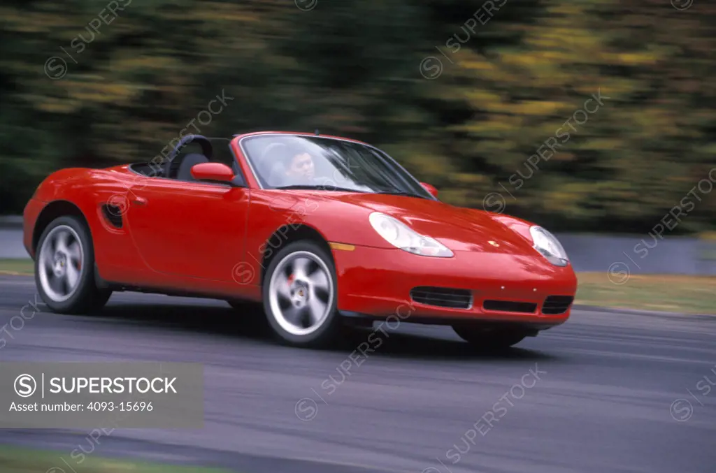 Porsche Boxster S 2000 red street