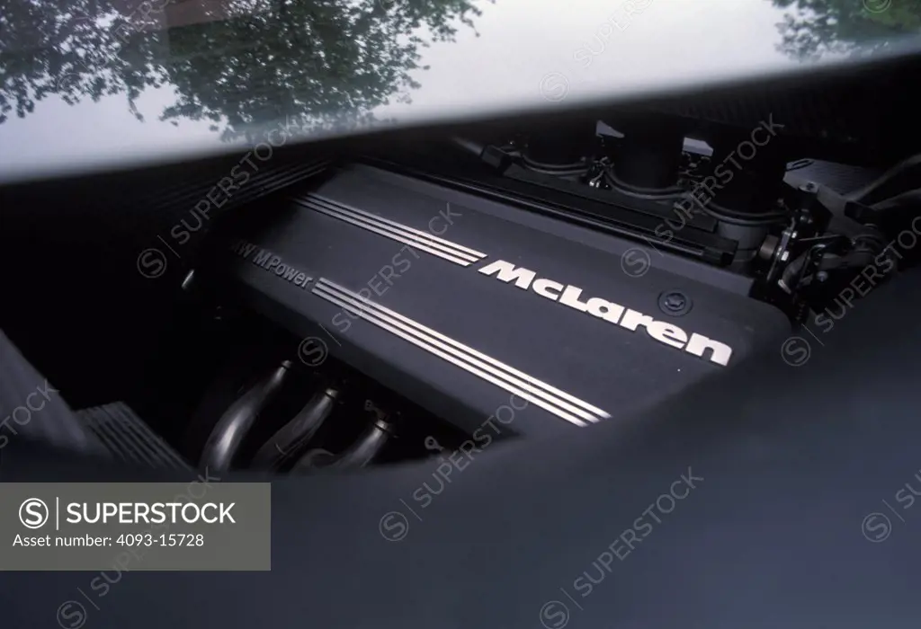 detail McLaren F1 1994 engine 1990s