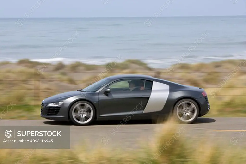 2007 Audi R8 R-8  The Audi R8 is a mid-engined sports car introduced by the German automaker Audi in 2007 4.2 L V8 developing 420 hp