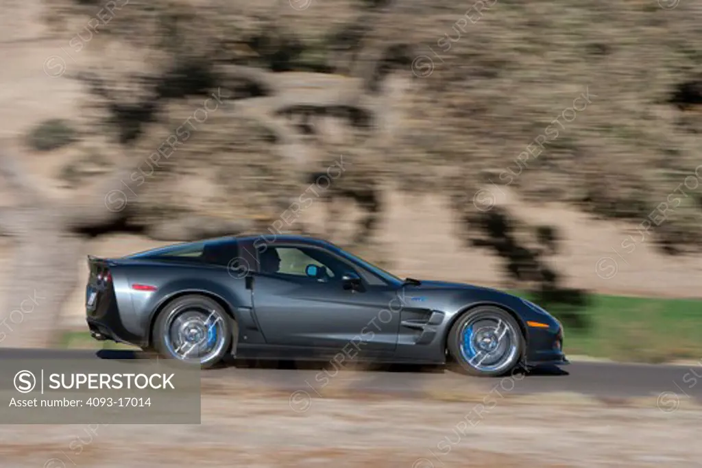 2009 Chevrolet Corvette ZR-1 outdoors in the hills and mountains in California