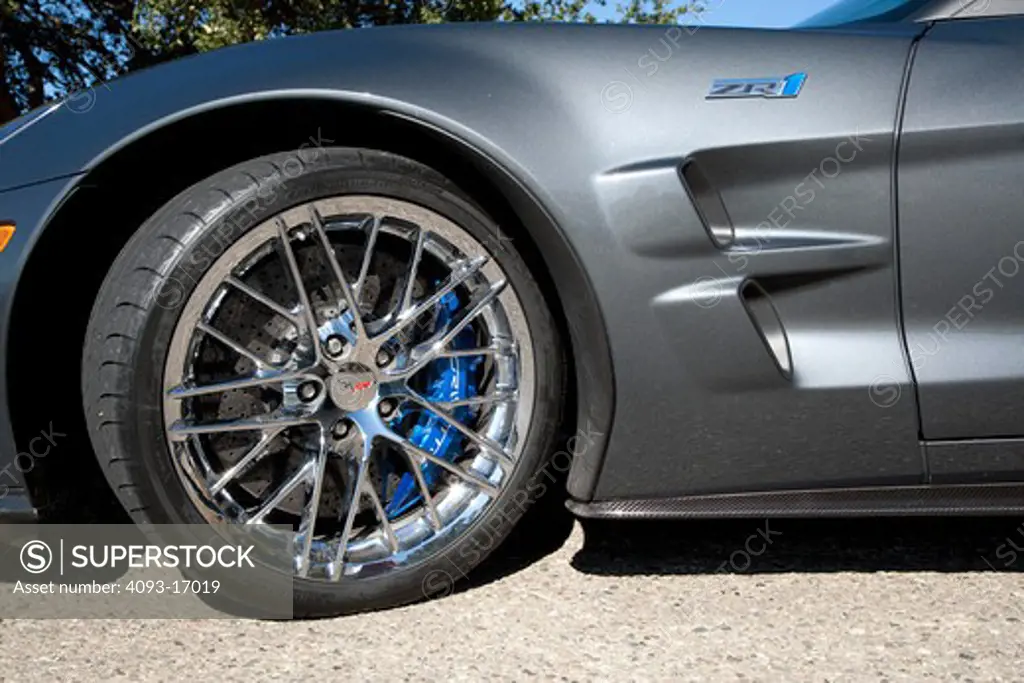 2009 Chevrolet Corvette ZR-1 outdoors in the hills and mountains in California