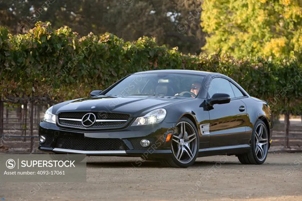 2009 Mercedes Benz SL 65 AMG twin-turbocharged 6.0-liter V12. It receives larger turbochargers, a more efficient intercooler and modified exhausts to boost output 670 hp