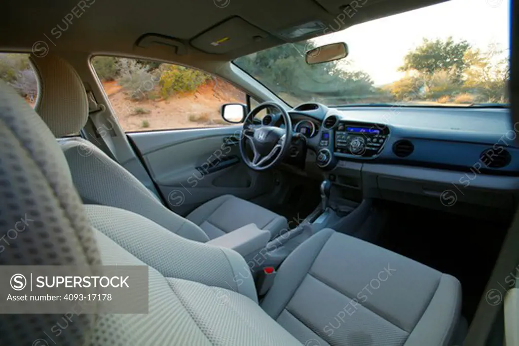 Interior view of a 2010 Honda Insight Hybrid