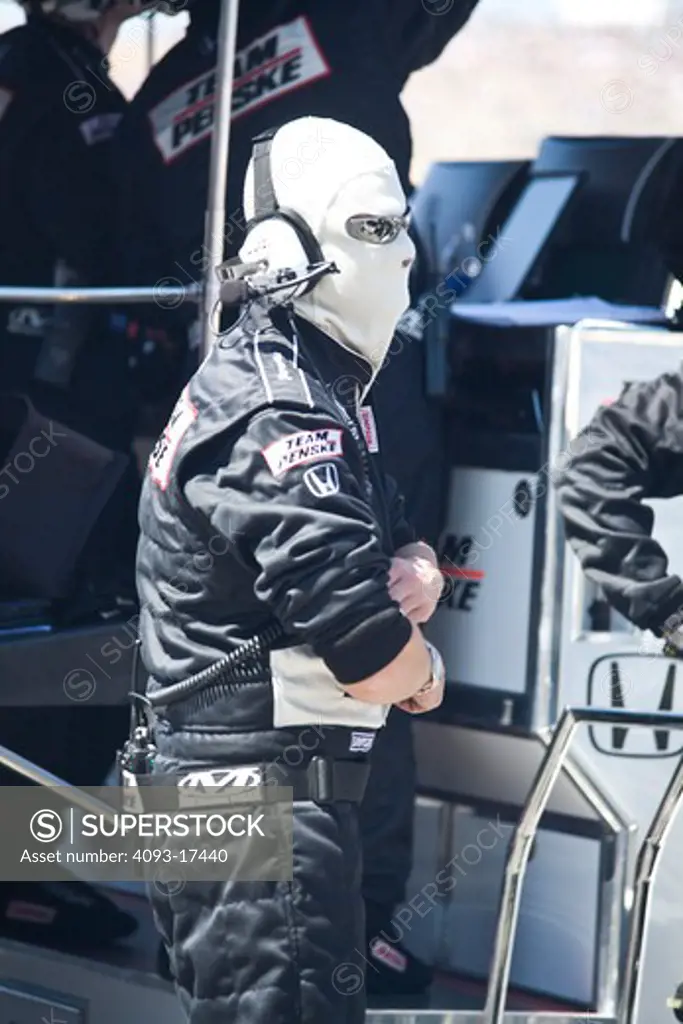 The Indy 300 at Infineon Raceway 2007 pit crew worker with full face msk