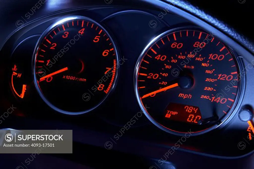 2006 Mazda Mazda6 gauges, instrument panel.