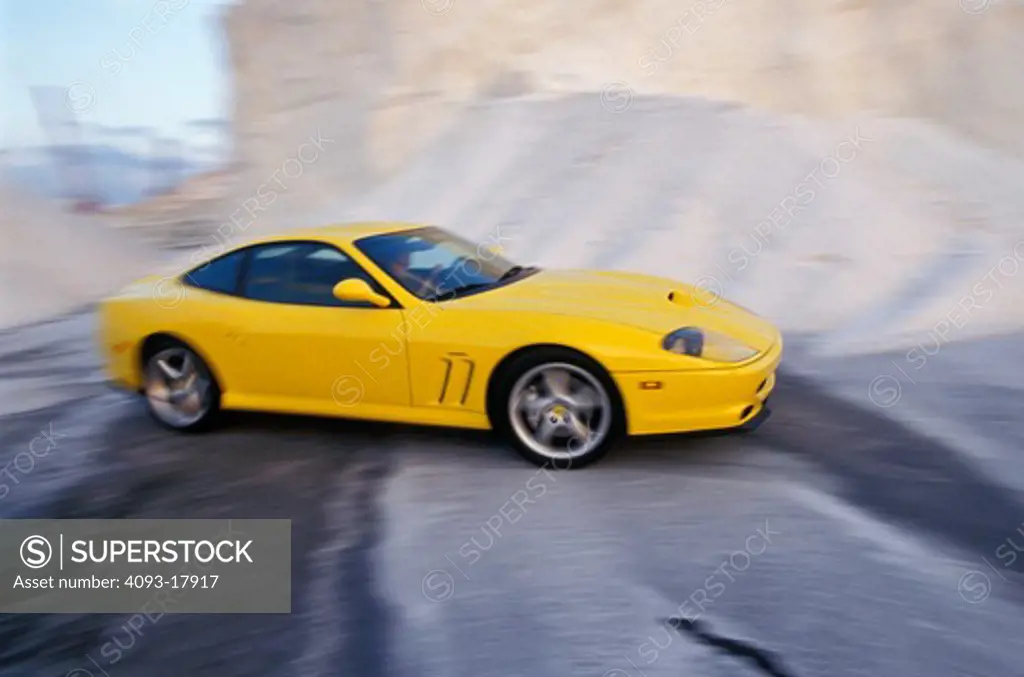 Ferrari 550 Maranello 2001 yellow salt stark