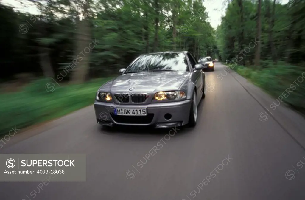 BMW M3 CSL M Series 2003 grey motion trees street