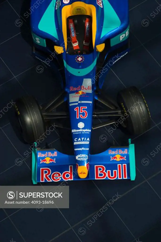1998 Sauber F1 car at the Red Bull Museum in Salzburg, Austria. Driven by Johnny Herbert.