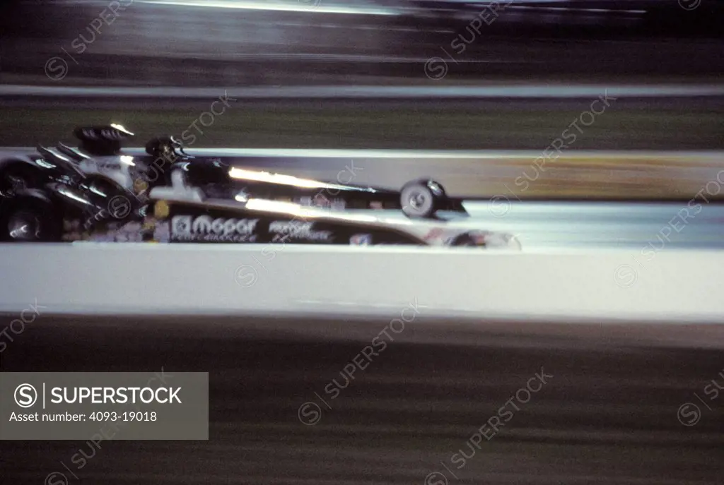 1997 NHRA Winter Nationals Ennis Texas drag racing dragster black profile blur race car 1990s street