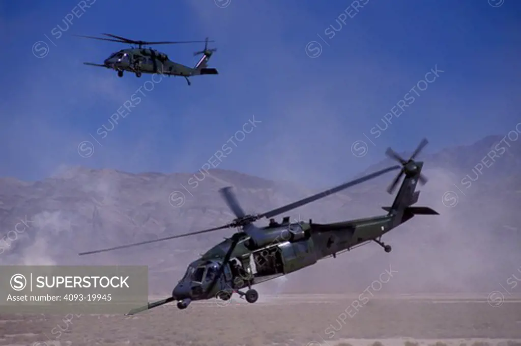 Sikorsky Military Helicopters Aviat HH-60G Pave Hawk rescue USAF U.S. Air Force dust