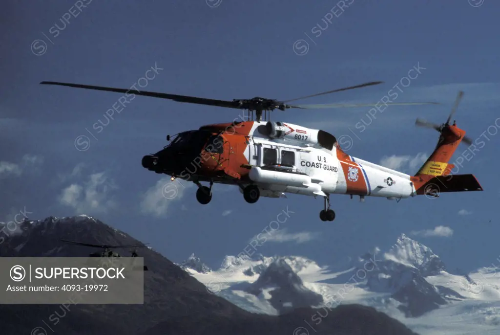 Sikorsky Military Helicopters Aviat HH-60J Jayhawk USCG U.S. Coast Guard HH-60G Pave Hawk Alaska Air National Guard sky