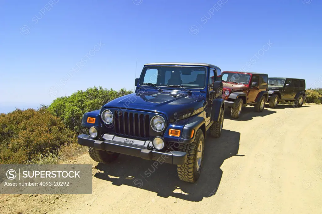 2006 Jeep Wrangler Rubicon, 2007 Jeep Wrangler Rubicon (2 door) and 2007 Jeep Wrangler Rubicon (4 door)
