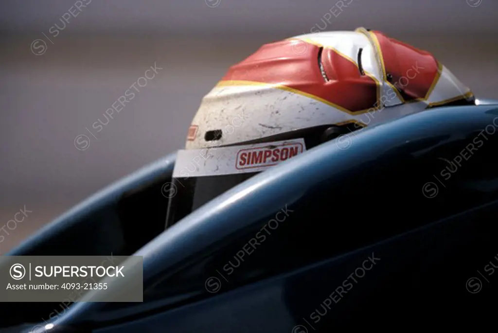 detail Indy IRL helmet cockpit race car