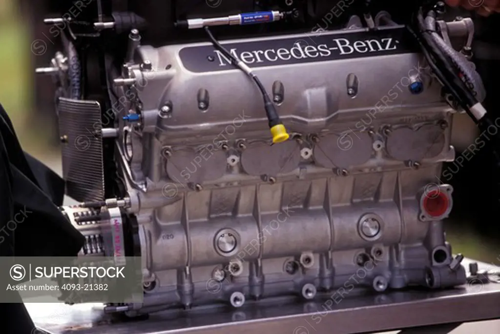 detail Mercedes Benz engine CART parts car parts race car
