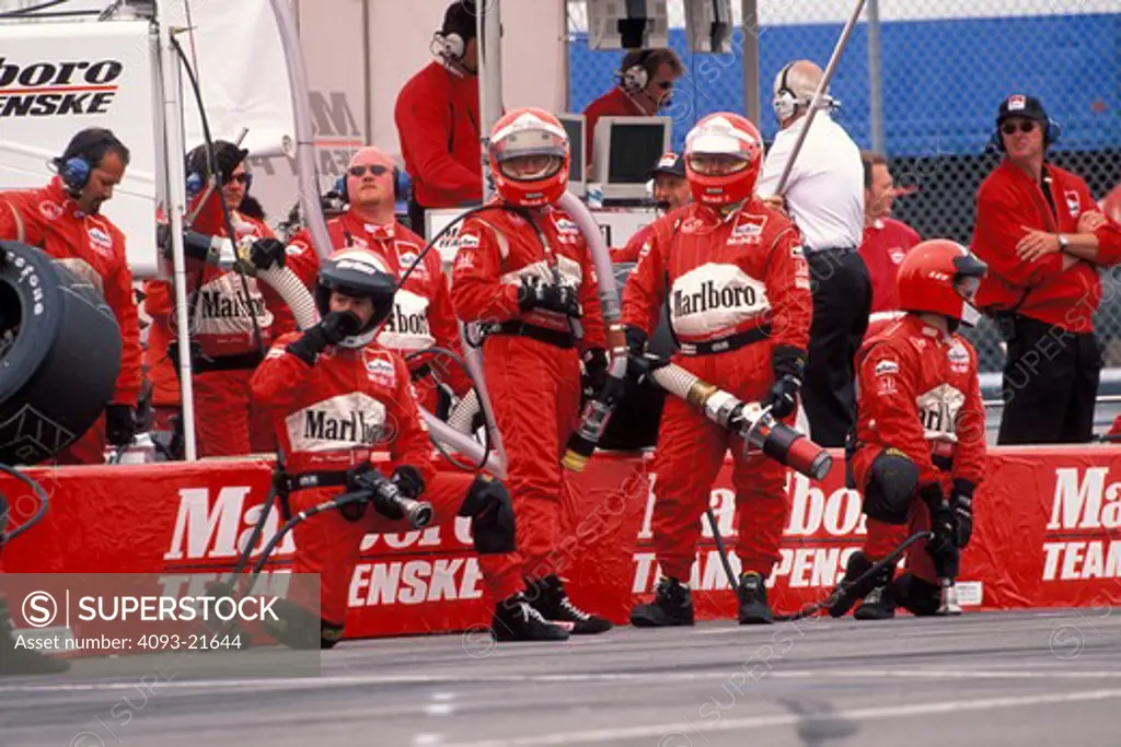Team Penske CART pit crew race car