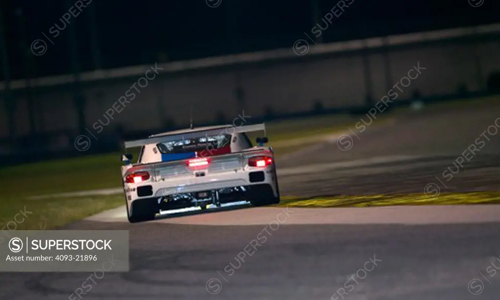 Porsche Grand American Grand-Am Cup Series Daytona Brumos race car tail lights wing