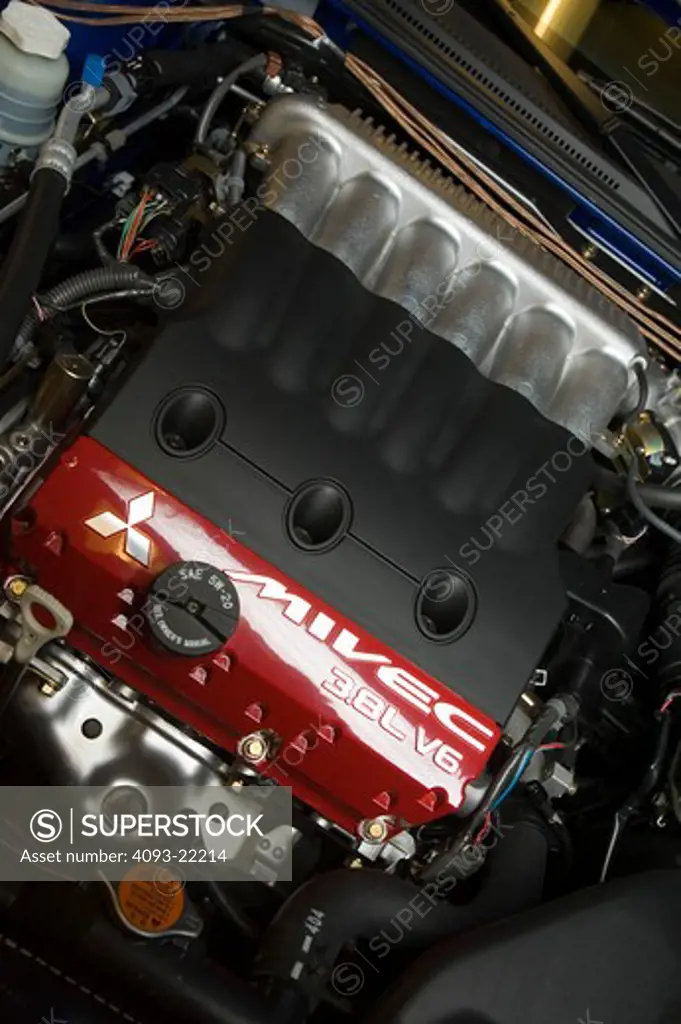 Mitsubishi Eclipse 2006 valve cover intake manifold red