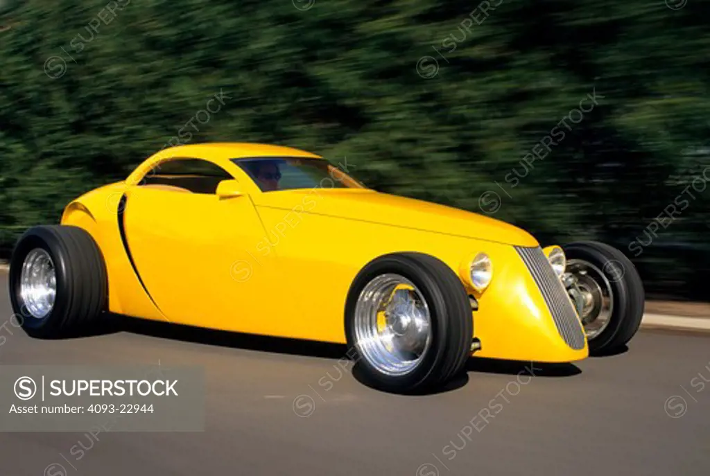 Aluma Coupe 1993 1990s yellow hot rod