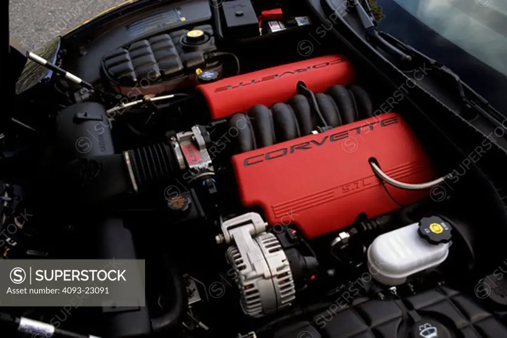 Corvette C5 Z06 2003 valve cover red alternator intake manifold